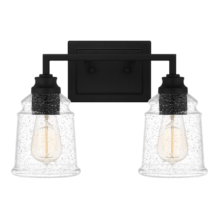 Quoizel Mcintire Bath 2 Lights Matte Black MCI8614MBK